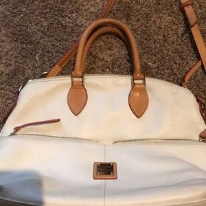 Dooney and Bourke large white leather purse
